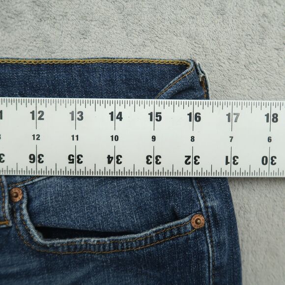 Lucky Brand Jeans Women's Size 10 Mid-Rise Flare Denim 30.5" Inseam Distressed - Picture 4 of 16